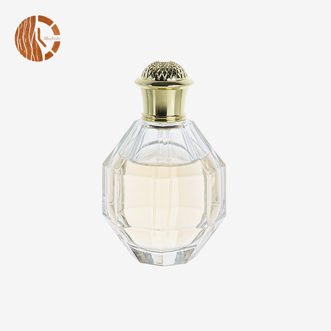 Luxurious Transparent Locking Glass Perfume Bottle